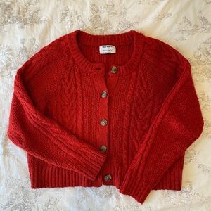 Old Navy Women's Vibrant Red Cardigan